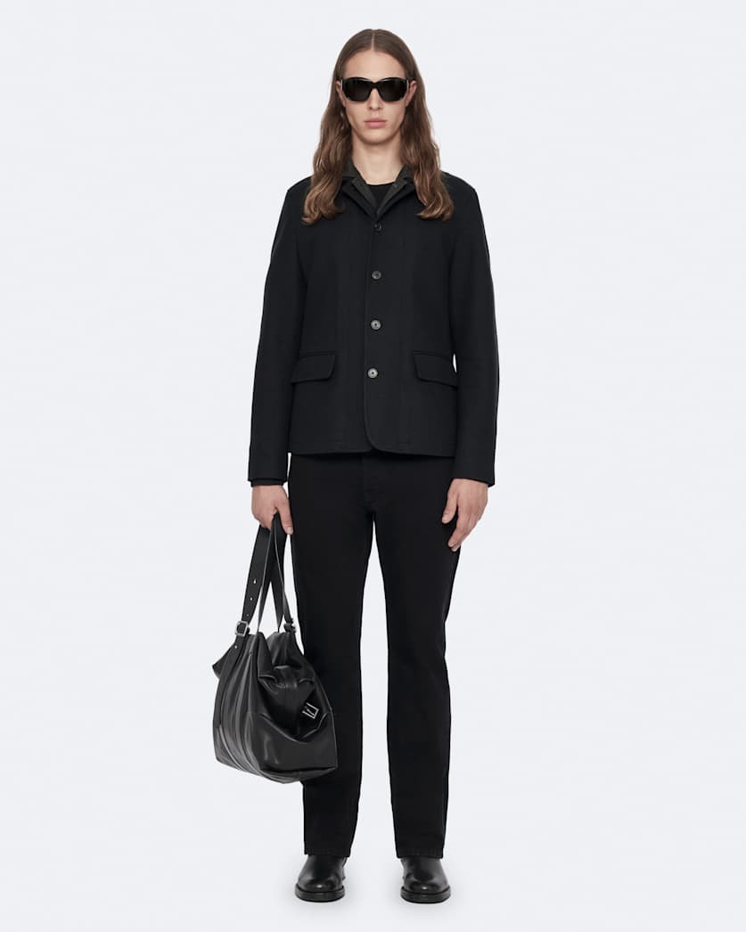 Hyde Wool-Blend Slim-Fit Blazer DARK INK BLUE | ALLSAINTS Canada
